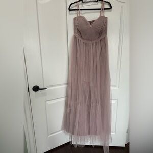 Elegant Mauve Evening Gown
